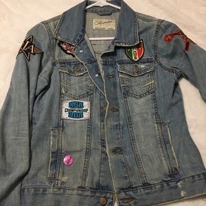 Customized Aeropostale denim jacket